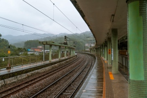 empty train station