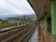 empty train station